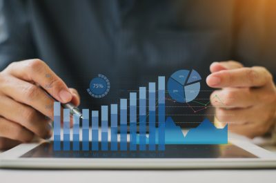 analyzing-company-report-with-digital-augmented-reality-graphics
